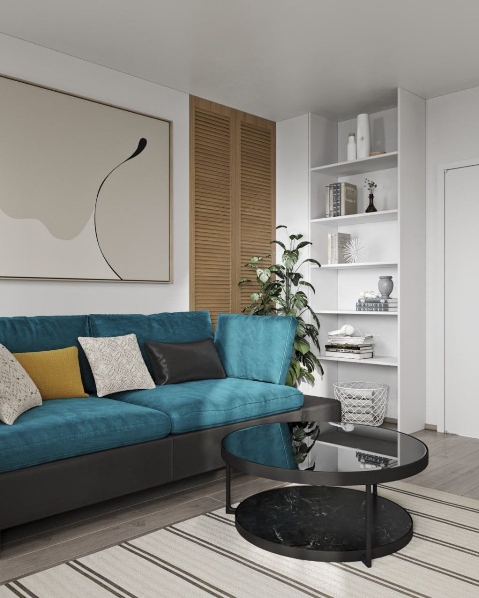 Modern of Living hall & Kitchen designs for your House