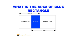 WHAT IS THE AREA OF BLUE RECTANGLE