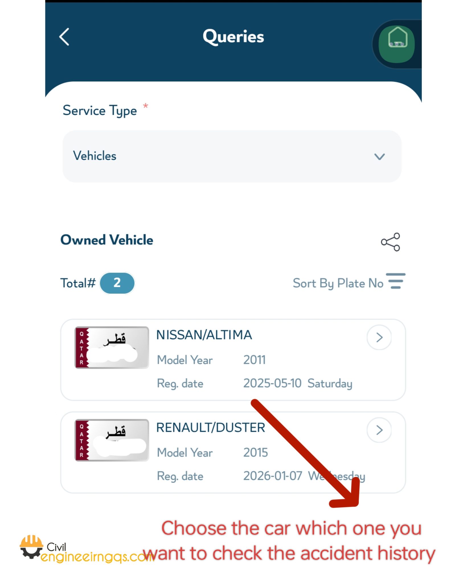How to Check Vehicle Accident History in Qatar Using the New Metrash App