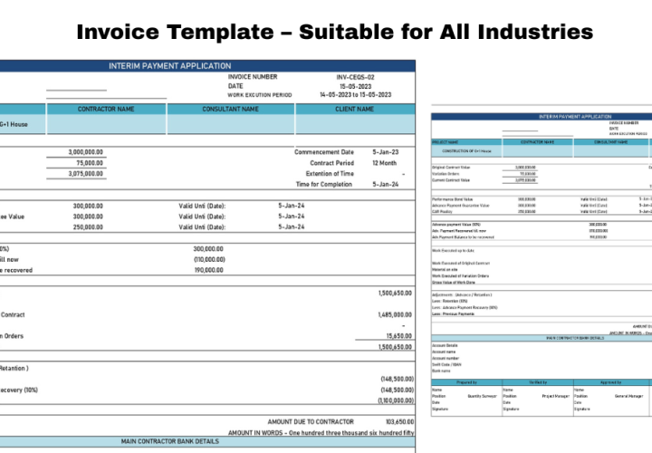 Invoice Template – Suitable for All Industries