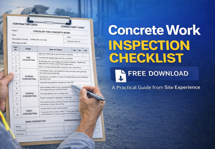 Checklist for Concrete Work Template