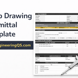 Shop Drawing Submittal Form Template